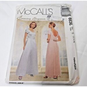 Vintage 1997 McCall's  8836 Evening‎ Dress Retro Sewing Pattern Cut / # 6373